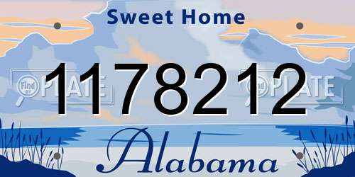 1178212 Alabama License Plate