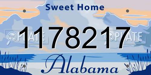 1178217 Alabama License Plate