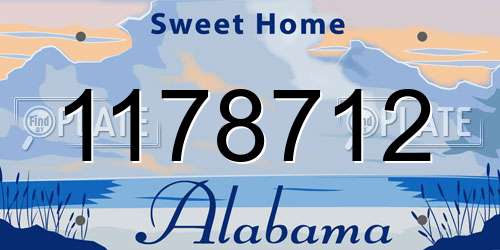 1178712 Alabama License Plate