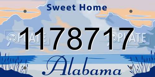 1178717 Alabama License Plate