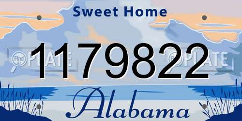 1179822 Alabama License Plate