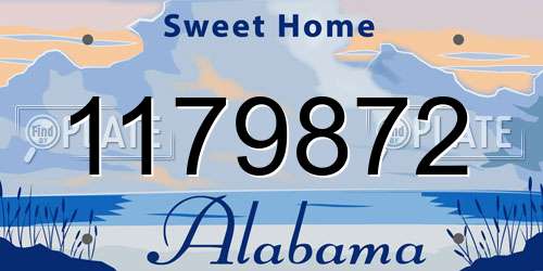 1179872 Alabama License Plate
