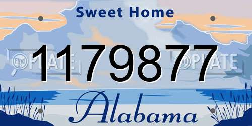 1179877 Alabama License Plate