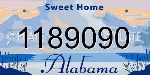 1189090 Alabama License Plate