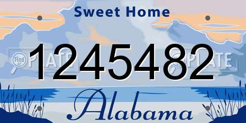 1245482 Alabama License Plate