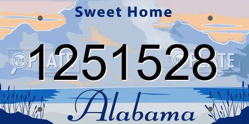 1251528 Alabama License Plate