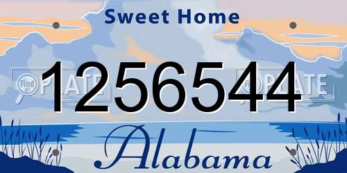 1256544 Alabama License Plate