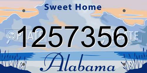 1257356 Alabama License Plate