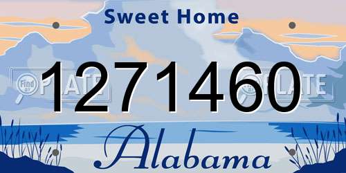 1271460 Alabama License Plate