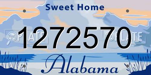 1272570 Alabama License Plate