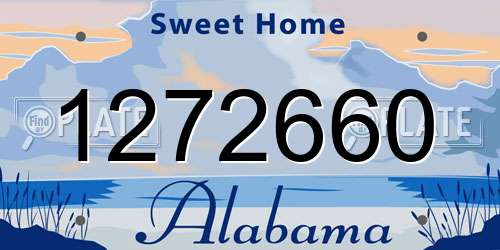 1272660 Alabama License Plate