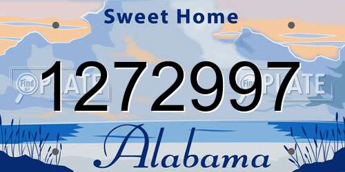 1272997 Alabama License Plate