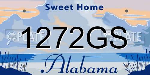 1272GS Alabama License Plate