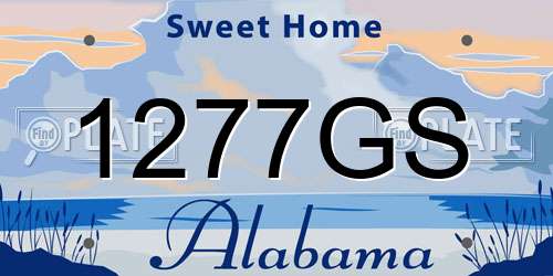 1277GS Alabama License Plate