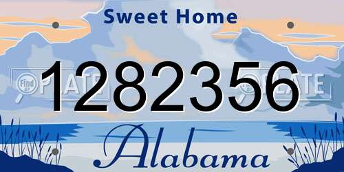 1282356 Alabama License Plate