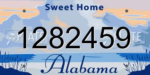 1282459 Alabama License Plate