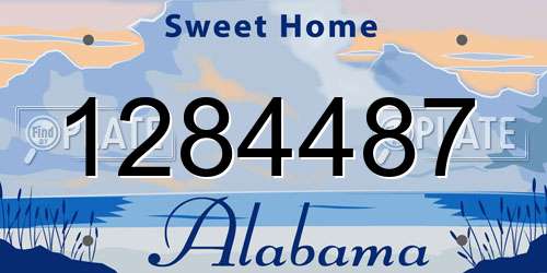 1284487 Alabama License Plate