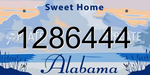 1286444 Alabama License Plate