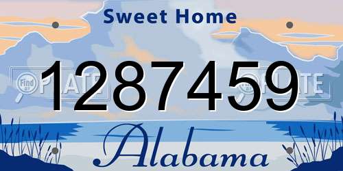 1287459 Alabama License Plate