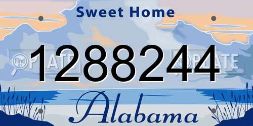 1288244 Alabama License Plate
