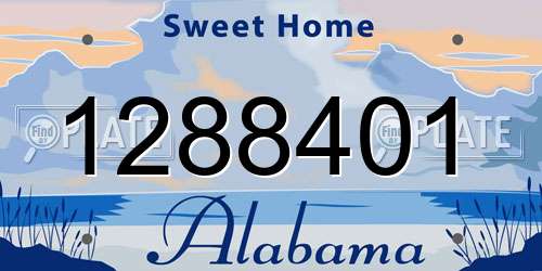 1288401 Alabama License Plate
