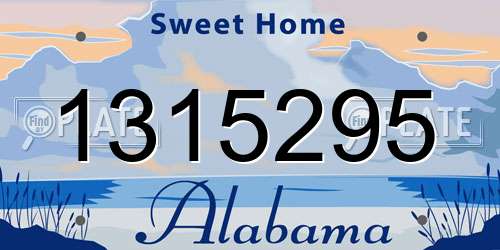 1315295 Alabama License Plate