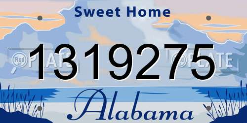 1319275 Alabama License Plate