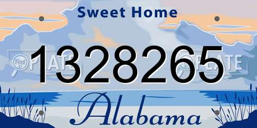1328265 Alabama License Plate