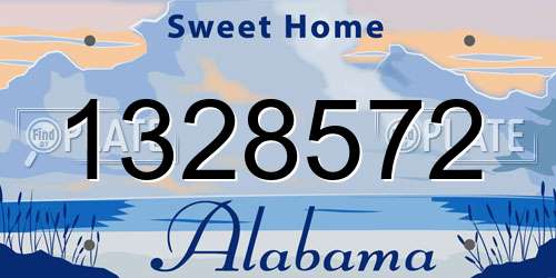 1328572 Alabama License Plate