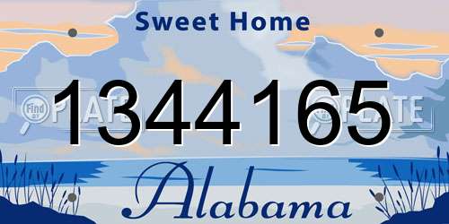 1344165 Alabama License Plate