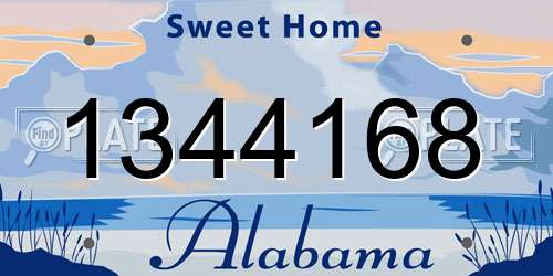 1344168 Alabama License Plate