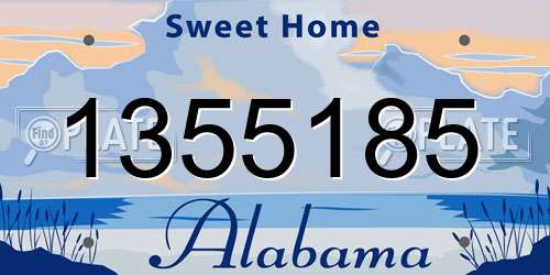 1355185 Alabama License Plate