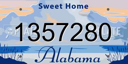 1357280 Alabama License Plate