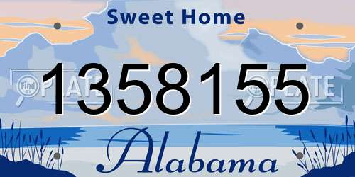 1358155 Alabama License Plate