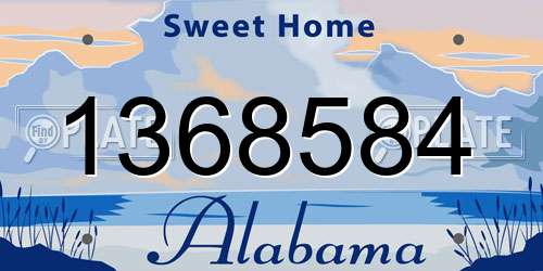 1368584 Alabama License Plate