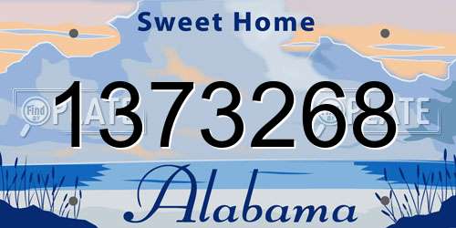 1373268 Alabama License Plate