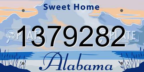 1379282 Alabama License Plate