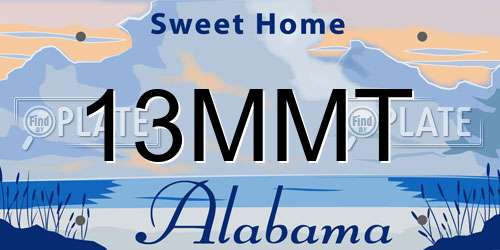 13MMT Alabama License Plate
