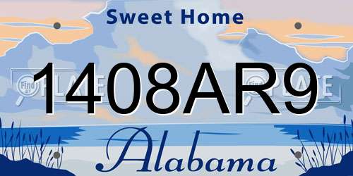1408AR9 Alabama License Plate