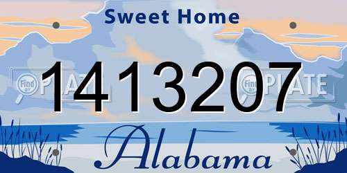 1413207 Alabama License Plate