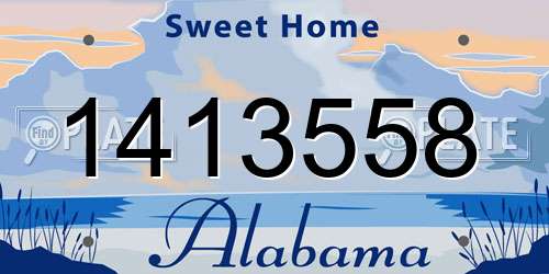 1413558 Alabama License Plate