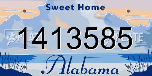1413585 Alabama License Plate