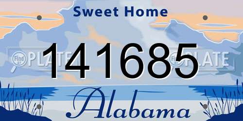 141685 Alabama License Plate
