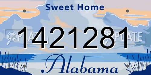 1421281 Alabama License Plate