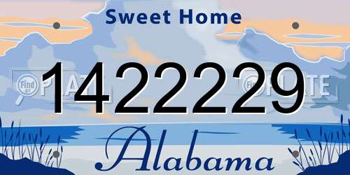 1422229 Alabama License Plate