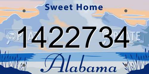 1422734 Alabama License Plate