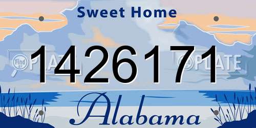 1426171 Alabama License Plate