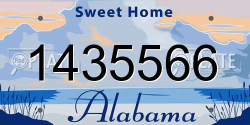1435566 Alabama License Plate