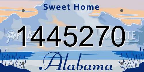1445270 Alabama License Plate