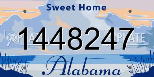 1448247 Alabama License Plate